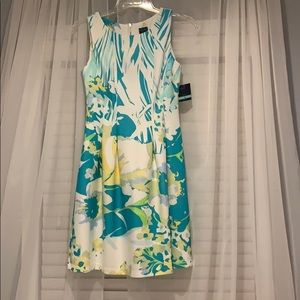 Light colored, floral dress